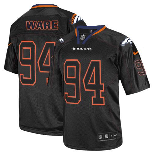 Men's Elite DeMarcus Ware Nike Jersey Lights Out Black - #94 NFL Denver Broncos